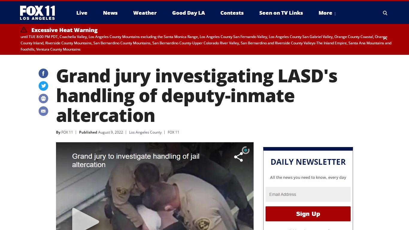 Grand jury investigating LASD's handling of deputy-inmate altercation